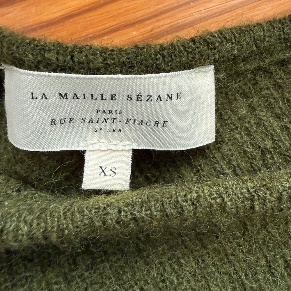 Sezane Gaspard Cardigan, perfect green - Picture 4 of 5